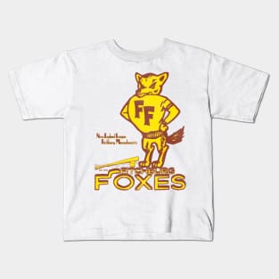 Defunct Fitchburg Foxes Baseball Team Kids T-Shirt